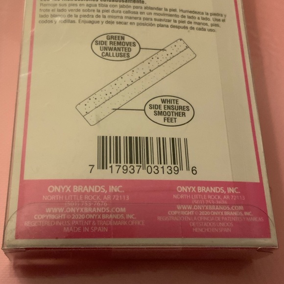 NWT Onyx Professional Double-Sided Exfoliating 100% Siliglass Pumice Stone - Picture 5 of 5